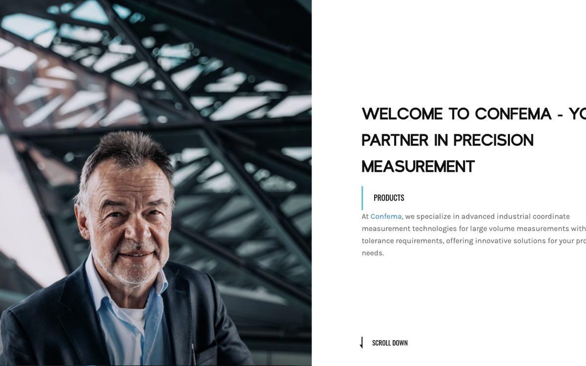 Website der Confema GmbH